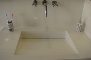 Encimeras de baño lavabo integrado sifón oculto