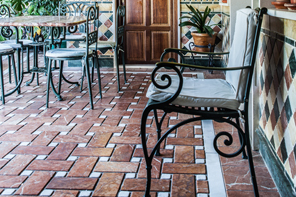 Outside floorings